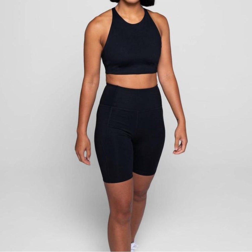 Girlfriend Collective Black Topanga Bra